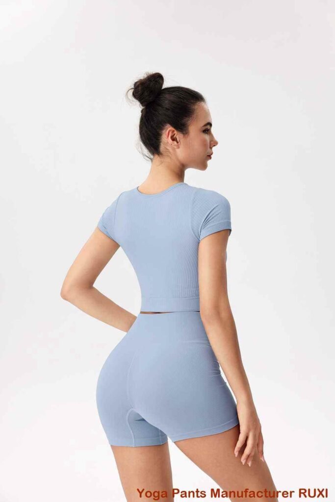 топ для йоги з коротким рукавом Ruxi